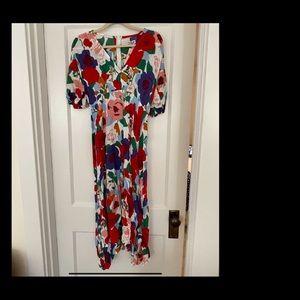 Faithfull The Brand Floral Midi Dress NEW WITH TAGS
